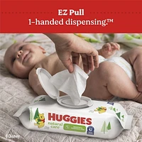 Huggies Natural Care Sensitive Baby Wipes, UNSCENTED, 1 Flip Top Pack, 56 Wipes, 56 Wipes