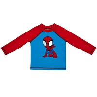 Marvel Spider-Man Toddler Boys' Rash Guard