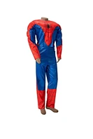 MARVEL Adaptive Spider-Man Youth Costume - Printed Jumpsuit with Tube Access, Roomier Legs, and Fabric Half Mask