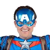 MARVEL Adult Captain America Costume - Padded Jumpsuit and 3D Plastic Mask