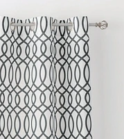 Mainstays Lattice Pearl Curtain Panel Pair, 2 Panels: 40"x 84" Each