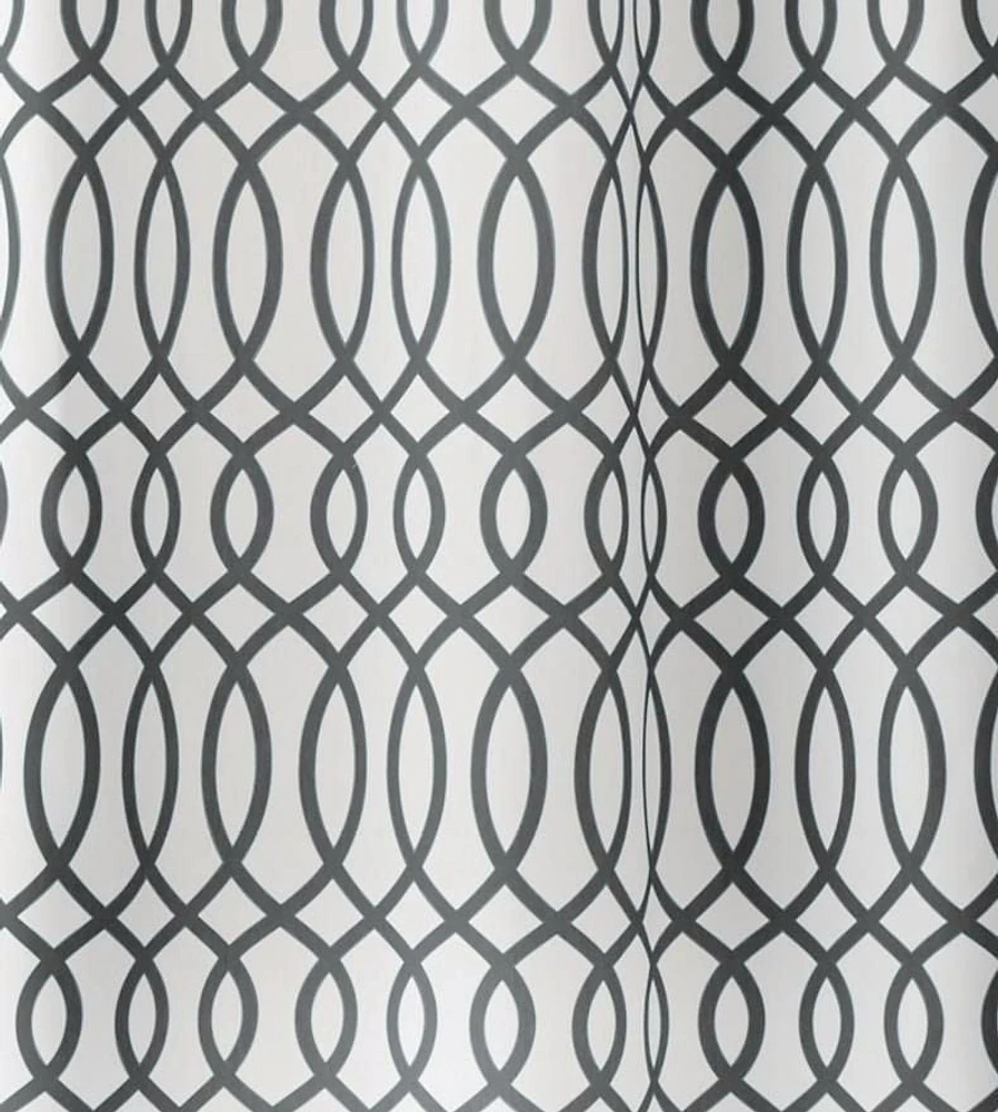 Mainstays Lattice Pearl Curtain Panel Pair, 2 Panels: 40"x 84" Each