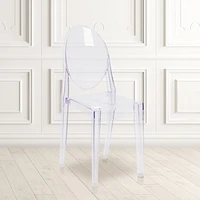 4 Pk. Ghost Side Chair in Transparent Crystal