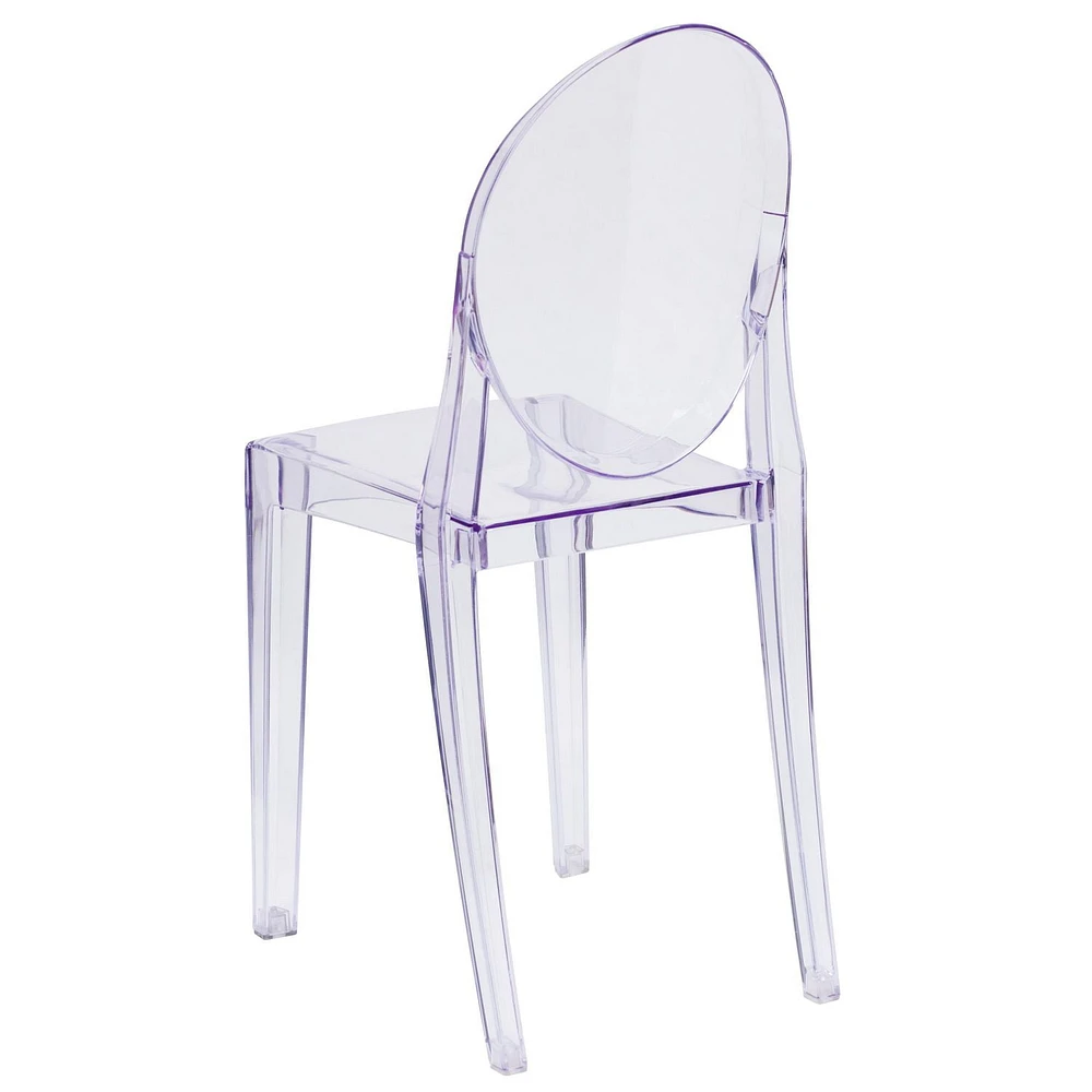 4 Pk. Ghost Side Chair in Transparent Crystal