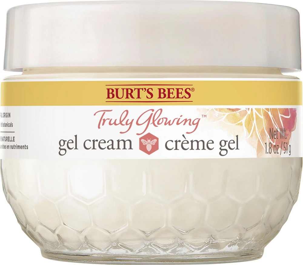 Burt’s Bees® Truly Glowing™ Replenishing Gel Cream with Hydrate and Glow Complex, Developed with Dermatologists, 99% Natural Origin