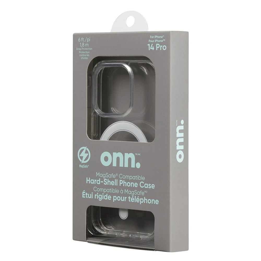 onn. iPhone 14 Pro MagSafe Phone Case, 6 ft. Drop Protection