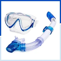 Dolfino Pro Manta Pro Youth Mask and Snorkel Combo - Blue / White