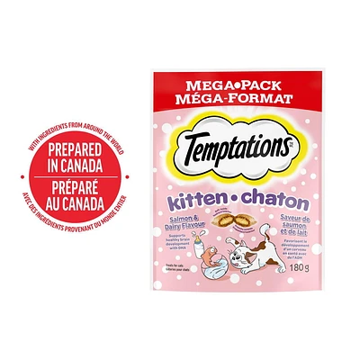 Temptations Salmon & Dairy Kitten Cat Treats, 180g