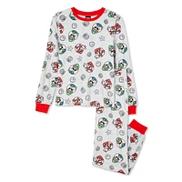 Super Mario Boys' Pajama 2-Piece Set, Sizes XS-L