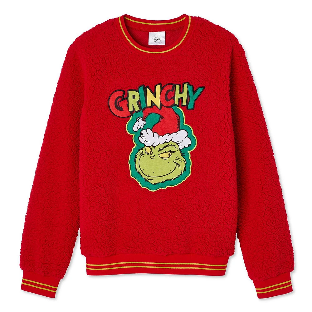 The Grinch Girls' Faux Shearling Popover