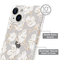 White Whisp Floral - Premium Fashion Phone Case for iPhone 14 / iPhone 13