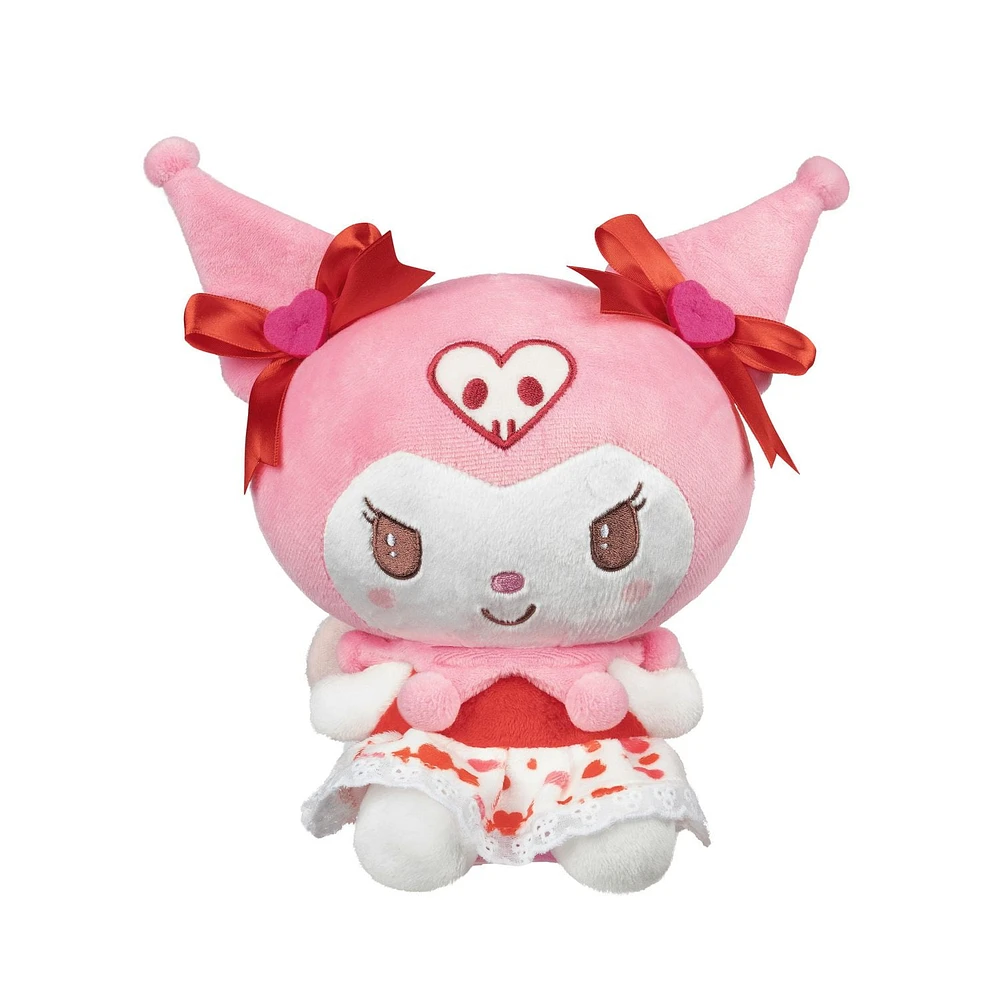 Hello Kitty and Friends Valentines 8" Plush - Kuromi, Hello Kitty & Friends!