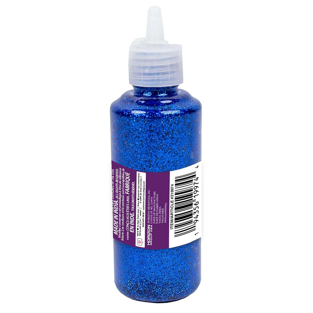 Horizon Group USA Royal Blue Glitter Glue, 2.9 oz.