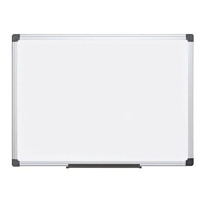 MasterVision Maya Magnetic Steel Dry-Erase Board, 48" x 72", Aluminum Frame