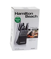 Hamilton Beach 14 Piece Stainless Steel Knife Block Set