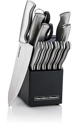 Hamilton Beach 14 Piece Stainless Steel Knife Block Set