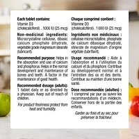 Webber Naturals D3 1000 IU, 500 Tablets