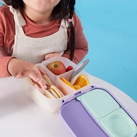 b.box - Mini Lunch Box for Kids: Lightweight Bento Box, Lunch Snack Container with 2 Leak Proof Compartments. Ages 3+ School Supplies, BPA Free