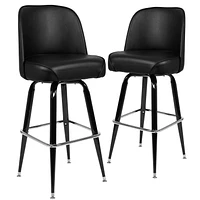 2 Pk. Metal Barstool with Swivel Bucket Seat