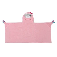 ZOOCCHINI - Toddler, Kids Plush Snow Terry Hooded Bath Towel - Swim Towel - Sadie the Sloth