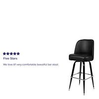 2 Pk. Metal Barstool with Swivel Bucket Seat