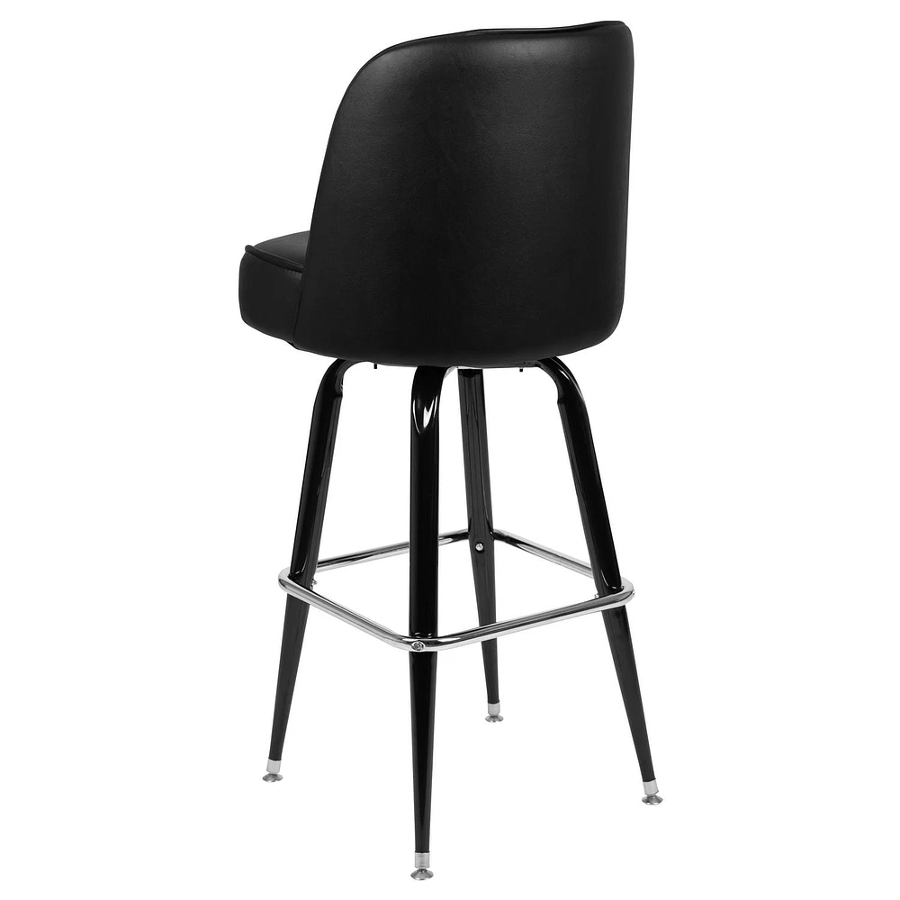 2 Pk. Metal Barstool with Swivel Bucket Seat