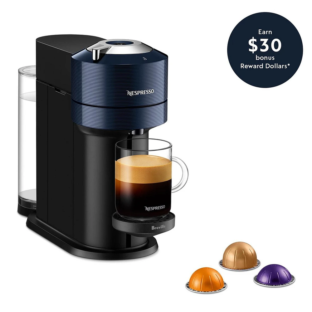 Nespresso Vertuo Next Coffee and Espresso Machine by Breville, Dark Navy