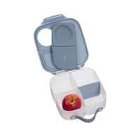 b.box - Mini boîte à déjeuner pour enfants : boîte à bento légère, récipient à collation avec 2 compartiments étanches. Fournitures scolaires à partir de 3 ans, sans BPA