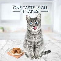 Blue Buffalo Tastefuls Thon, poulet et poisson/crevettes en sauce en flocons pour chat adulte, paquet varié de nourriture humide 12x85g