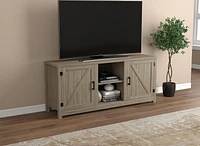 Safdie & Co. TV Stand Media Entertainment Unit 58in L Dark Taupe with 2 Closed Doors and 2 Shelves for Living Room