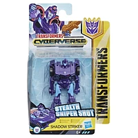 Transformers Bumblebee Cyberverse Adventures Action Attackers Scout Class Shadow Striker Action Figure, Twin Turbo Blast Action Attack, 3.75-inch