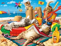 Buffalo Games Cats Beachcombers 750 Piece Jigsaw Puzzle