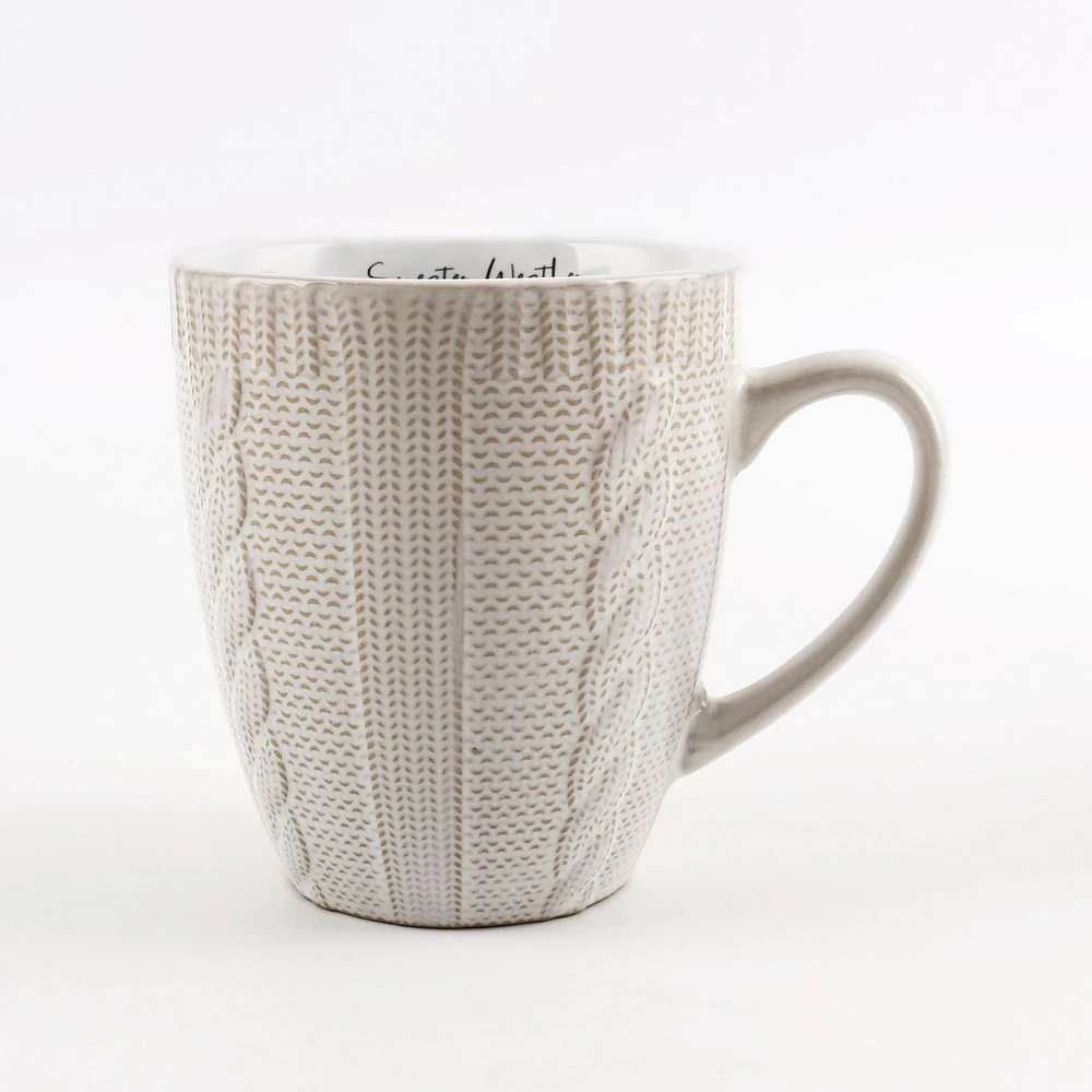 14 OZ SWEATER STONEWARE MUG