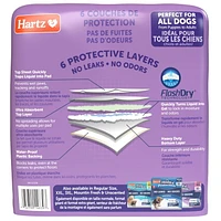 Hartz Home Protection Odeur Lavande 30 ct Tapis de pipi et tapis de dressage extra larges pour chiots et chiens adultes 30ct cousins pour chien