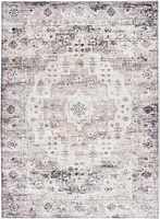 Banburry Purple and Ivory Woven Area Rug