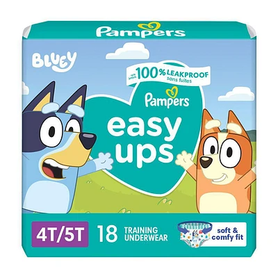 Sous-vêtements d’entraînement Pampers Easy Ups, taille 6 4T/5T, garçons
