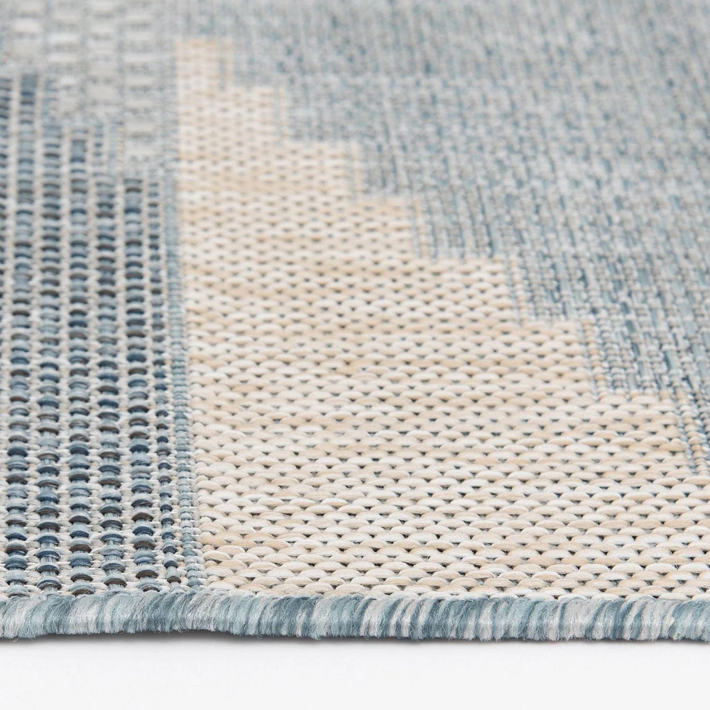 Hayweld Grey and Blue Woven Area Rug