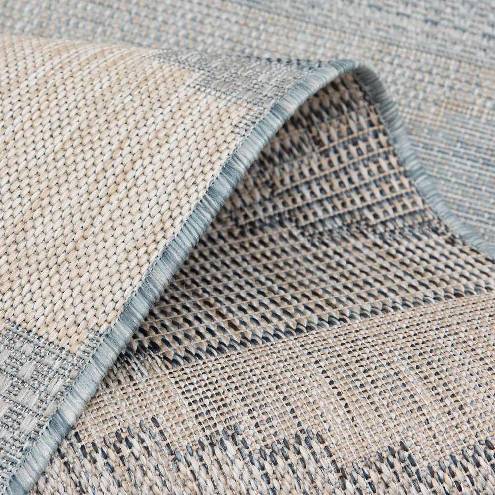 Hayweld Grey and Blue Woven Area Rug