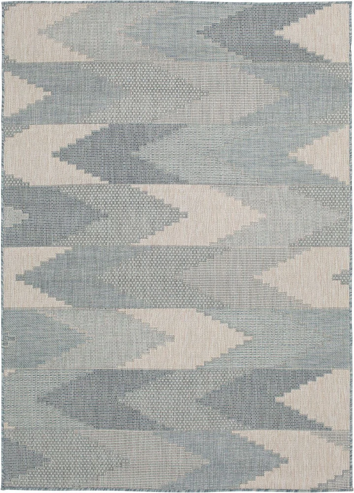 Hayweld Grey and Blue Woven Area Rug