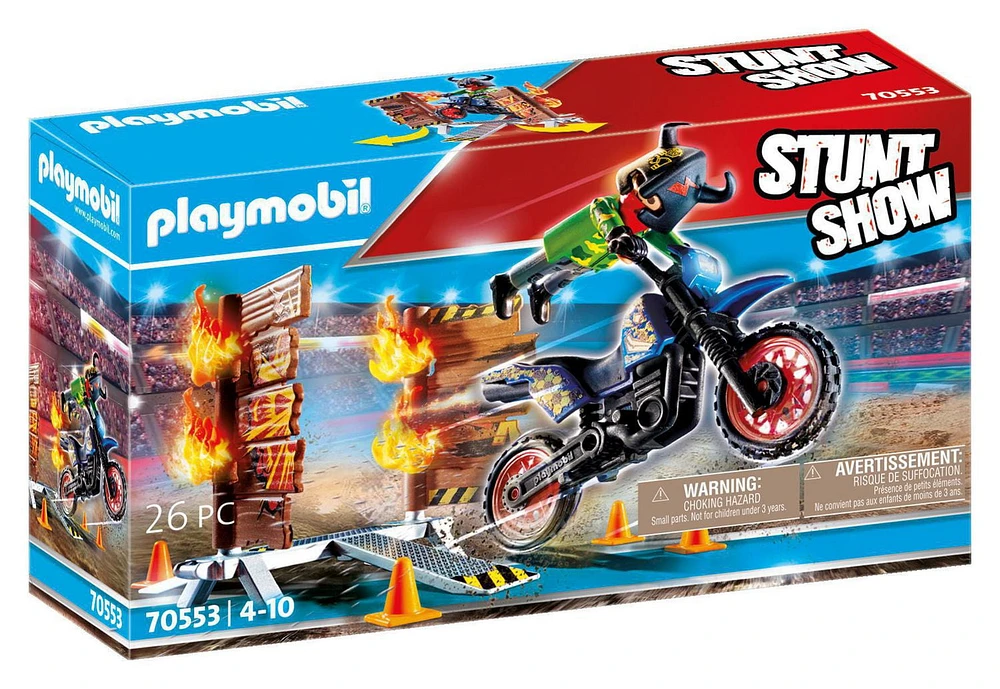 Stunt Show Motocross with Fire, 4+, 26 pcs