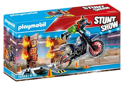 Stunt Show Motocross with Fire, 4+, 26 pcs