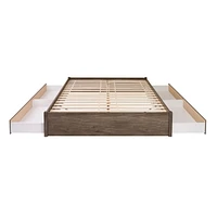 Prepac 63 W x 16 H 83 D Queen Select 4-Post Platform Bed with 4 Drawers