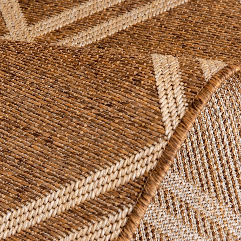 Smithleighs Beige and Tan Woven Area Rug