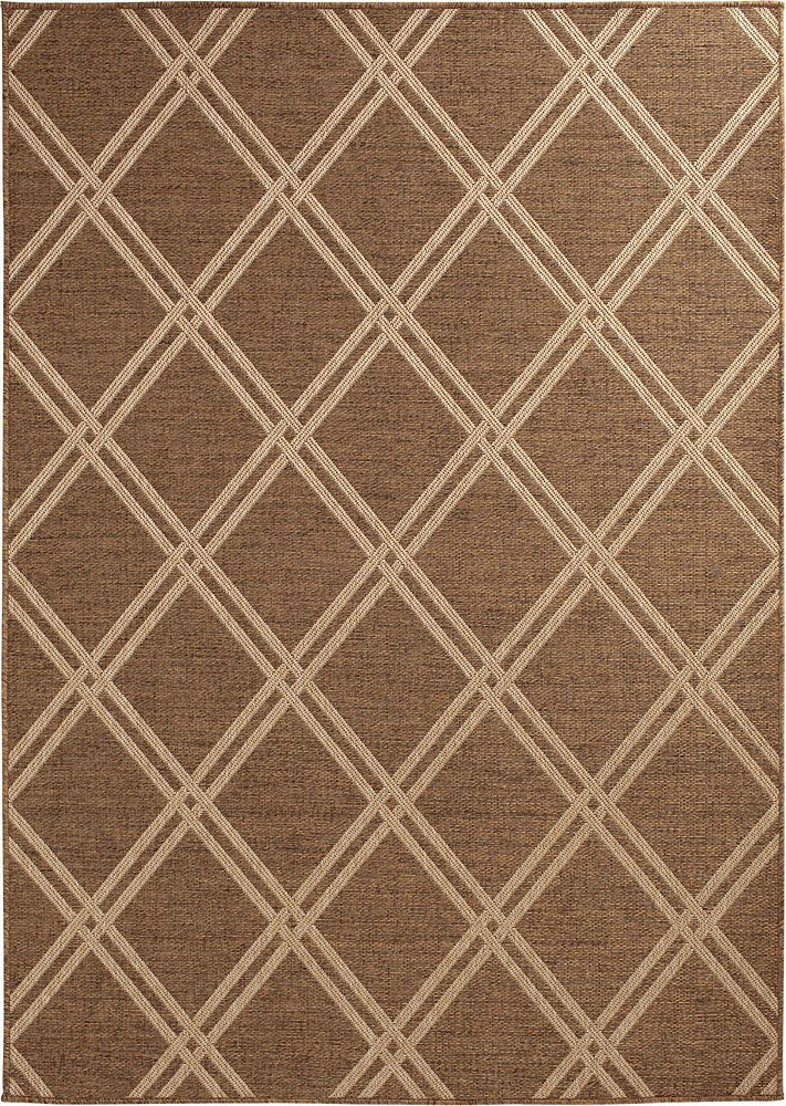 Smithleighs Beige and Tan Woven Area Rug