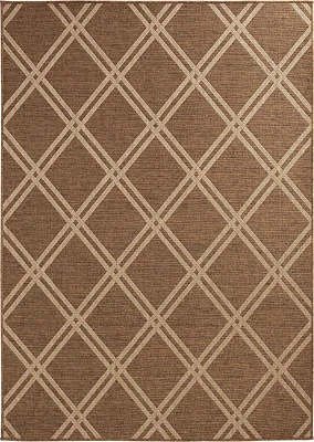 Smithleighs Beige and Tan Woven Area Rug