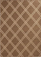 Smithleighs Beige and Tan Woven Area Rug