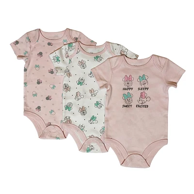 Disney Bébé paquet de 3 caches-couches Minnie Mouse en coton biologique