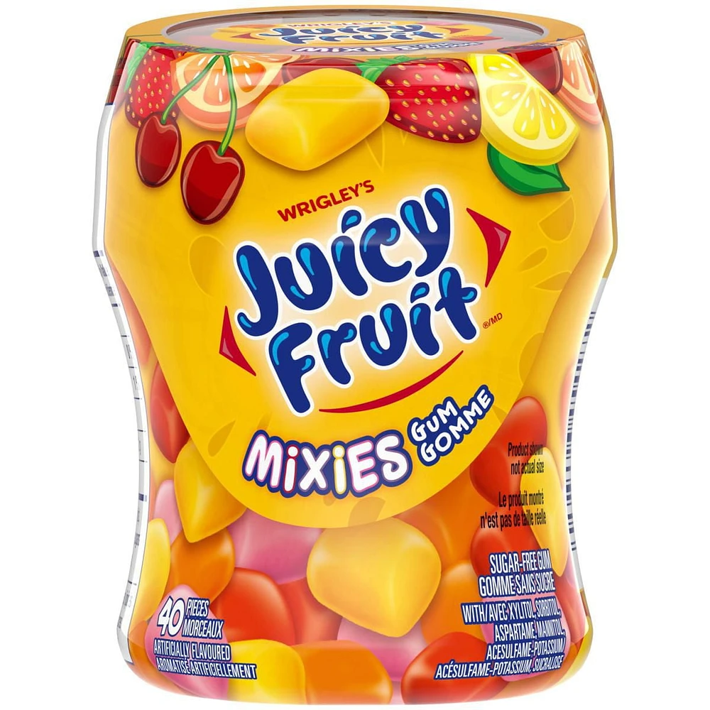 JUICY FRUIT, Original Flavoured Chewing Gum, 40 Pieces, 1 Bottle