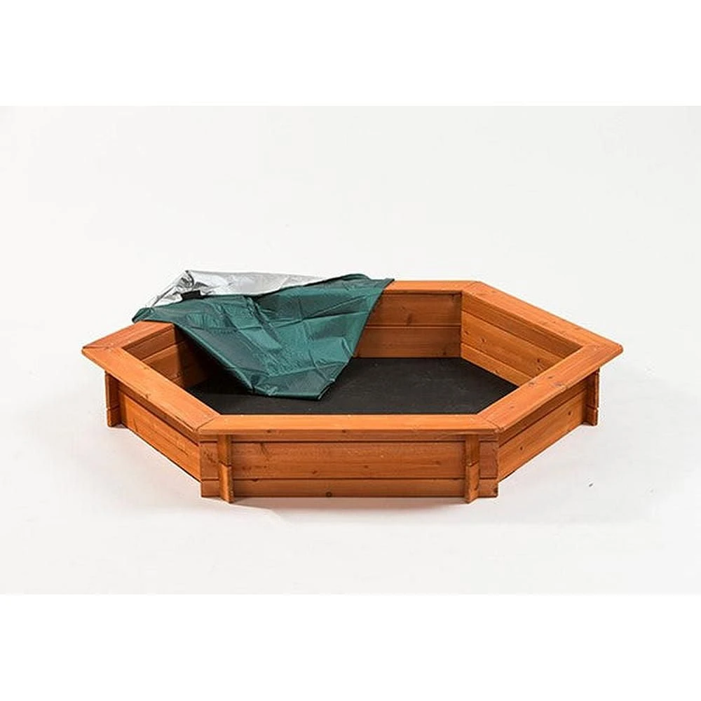 Creative Cedar Designs Hexagon Wooden Sandbox