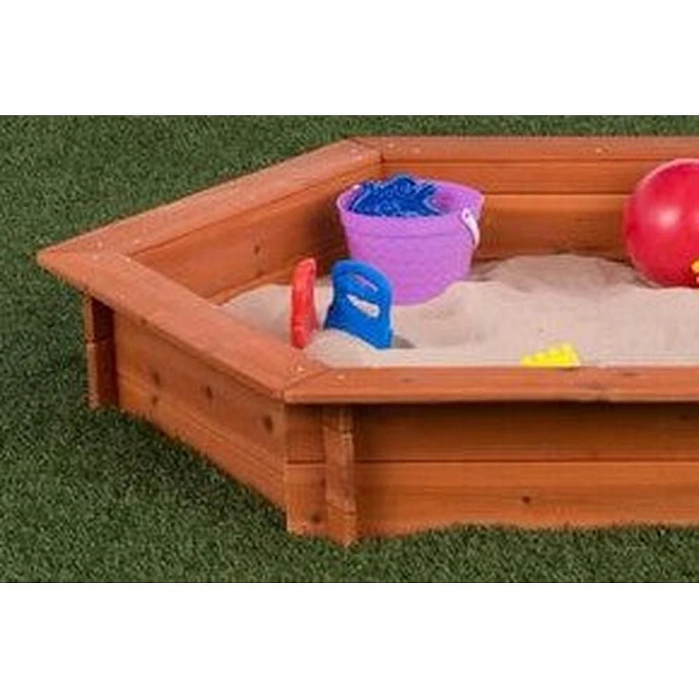 Creative Cedar Designs Hexagon Wooden Sandbox